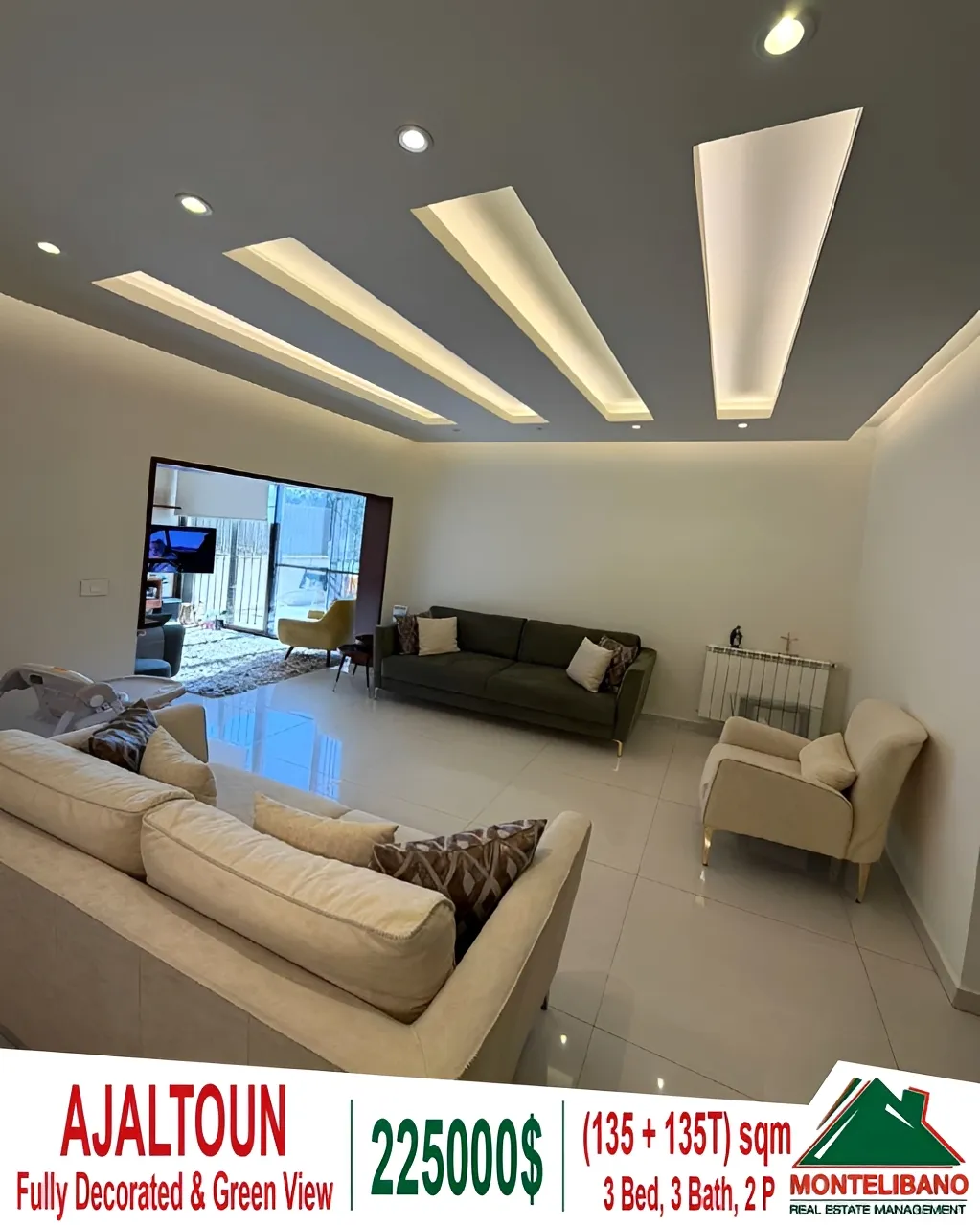 Apartment for sale in Ajaltoun, Lebanon