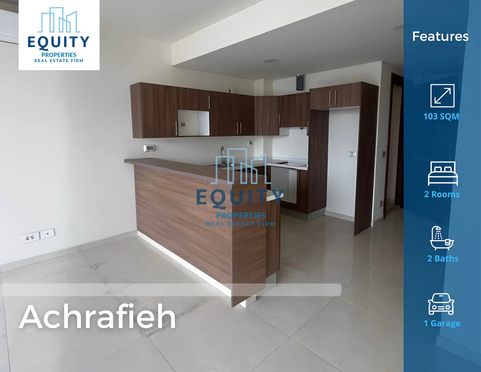 Apartment for sale in Achrafieh, Beirut, Lebanon - 2 bed, 2 bath
