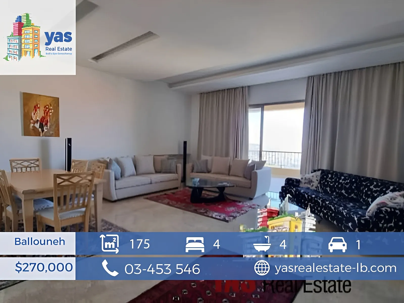 Apartment for Sale in Ballouneh