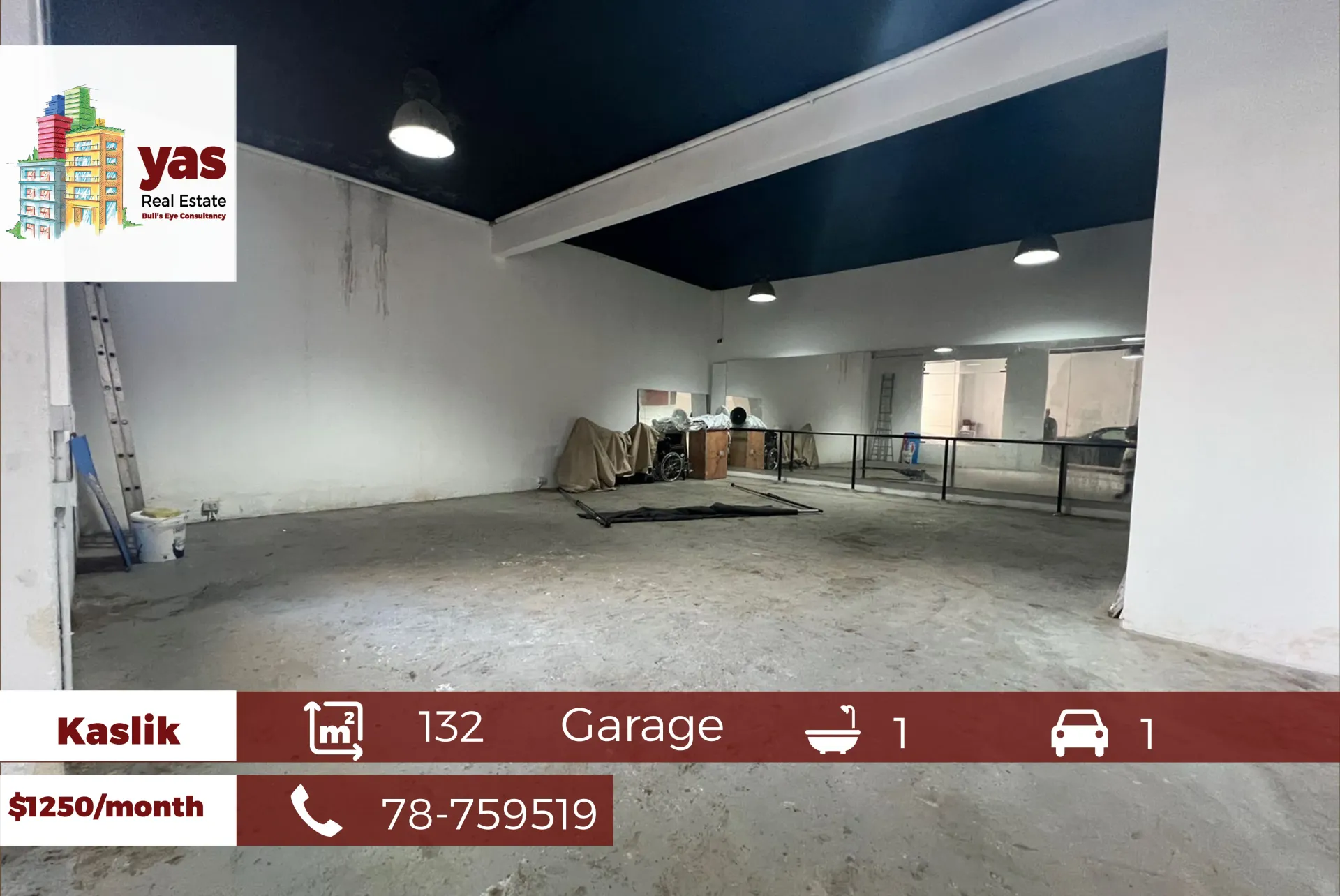 Apartment for Rent in Kaslik - 1 bath