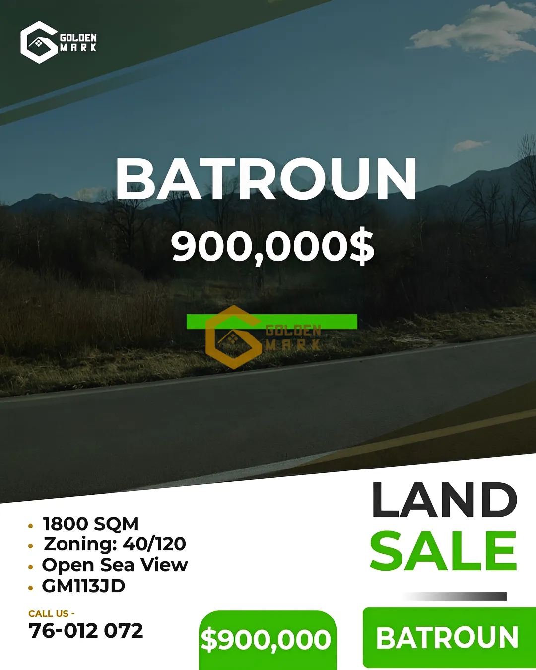 Land for Sale in Batroun
