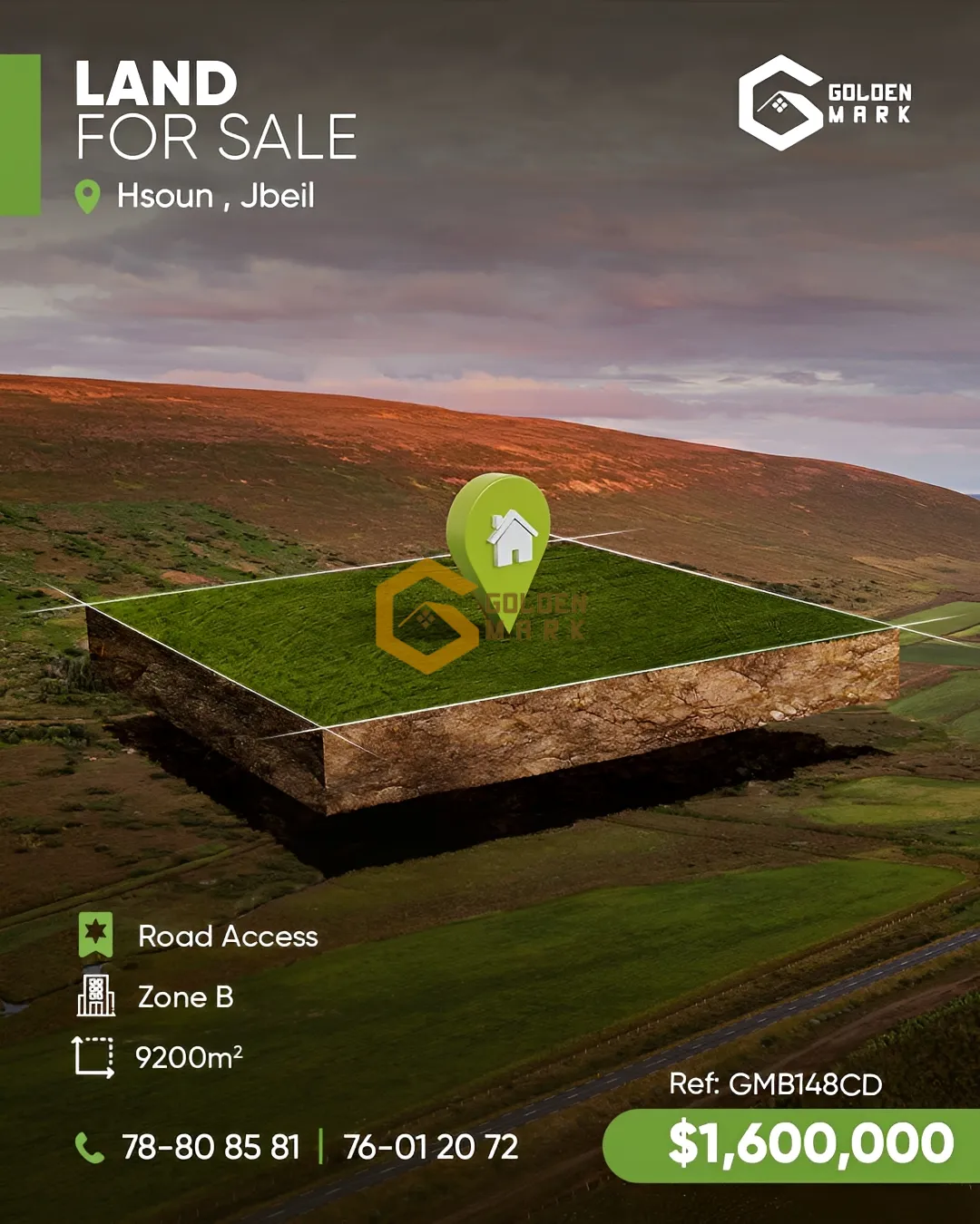 Land for Sale in Hsoun