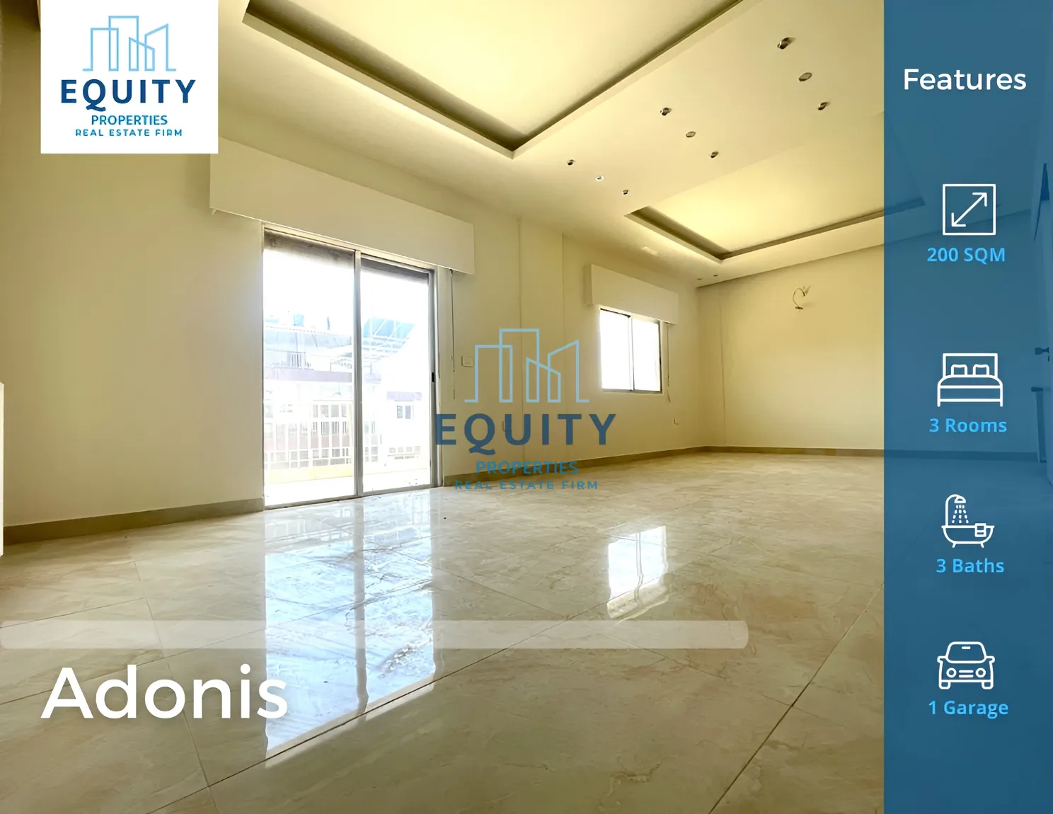 Apartment for sale in Adonis Kesrouane, Lebanon - 3 bed, 3 bath