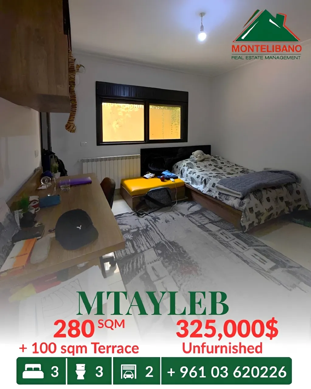 Apartment for sale in Mtayleb