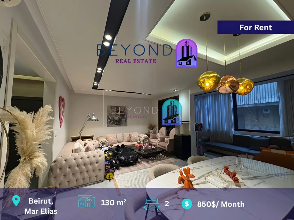 Apartment for rent in Mar Elias St، Bayrut, Lebanon - 2 bed, 2 bath