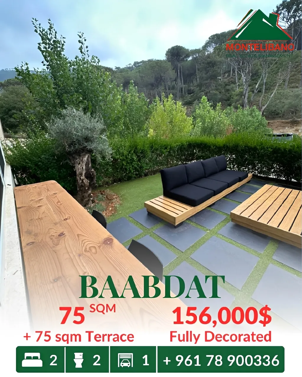Apartment for sale in Baabdat, Lebanon
