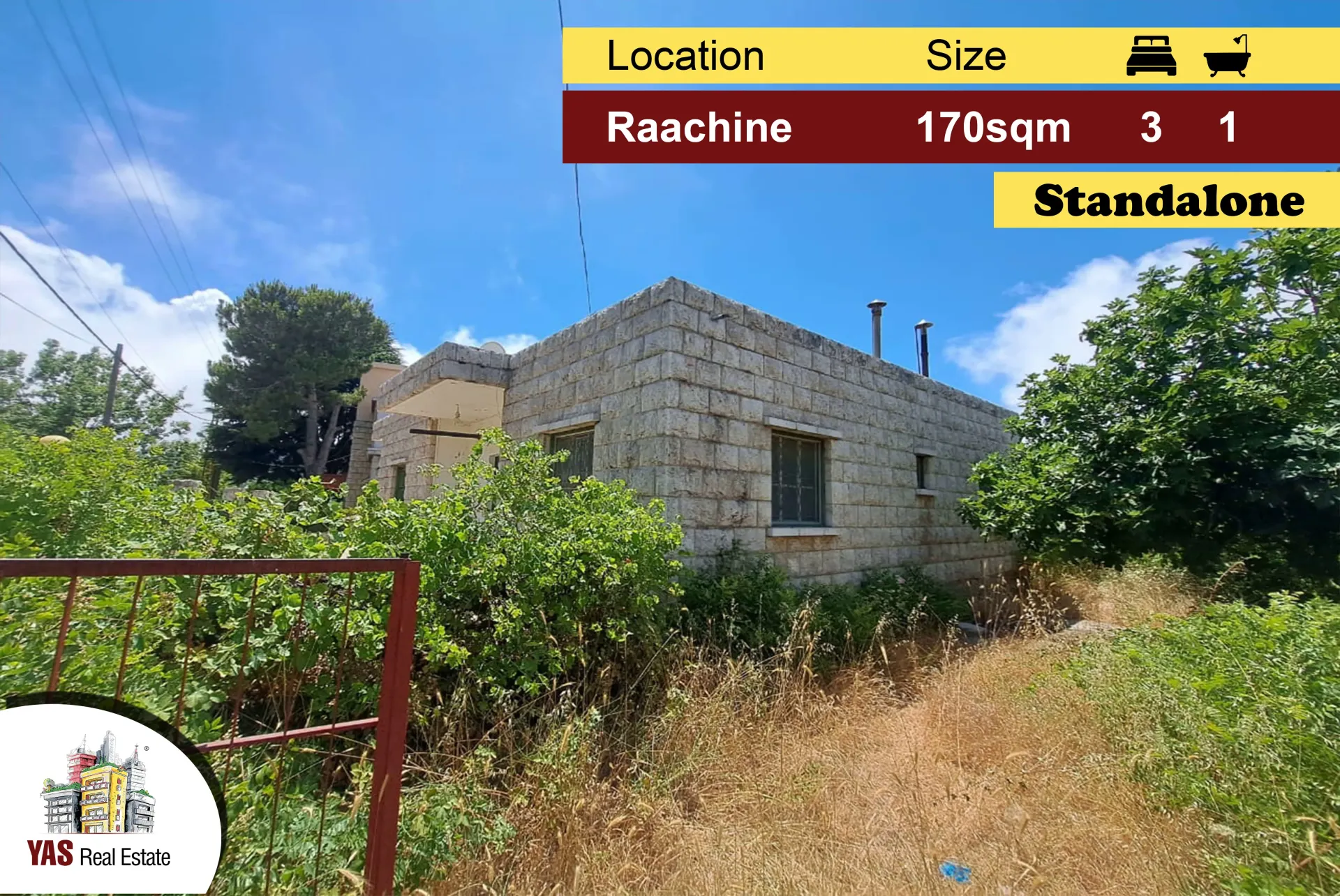 Apartment for Sale in Raachine - 3 bed, 1 bath