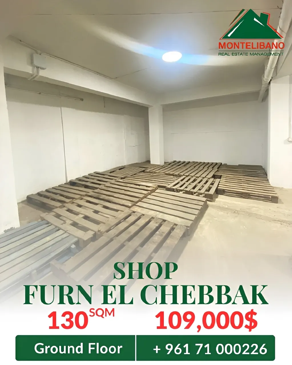 Shop for sale in Forn El Chebbak