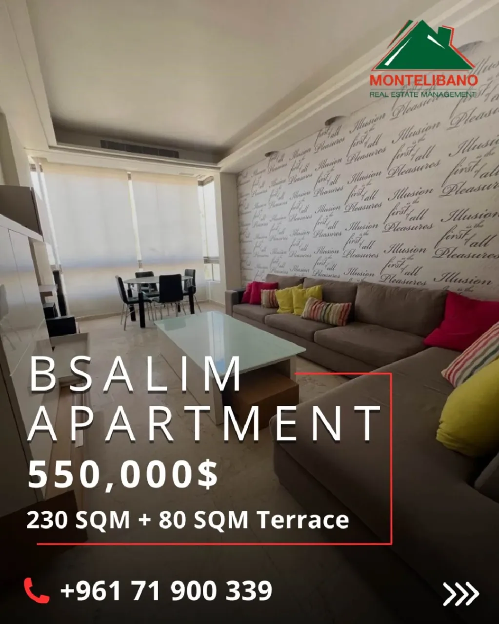 Apartment for sale in Bsalim, Lebanon