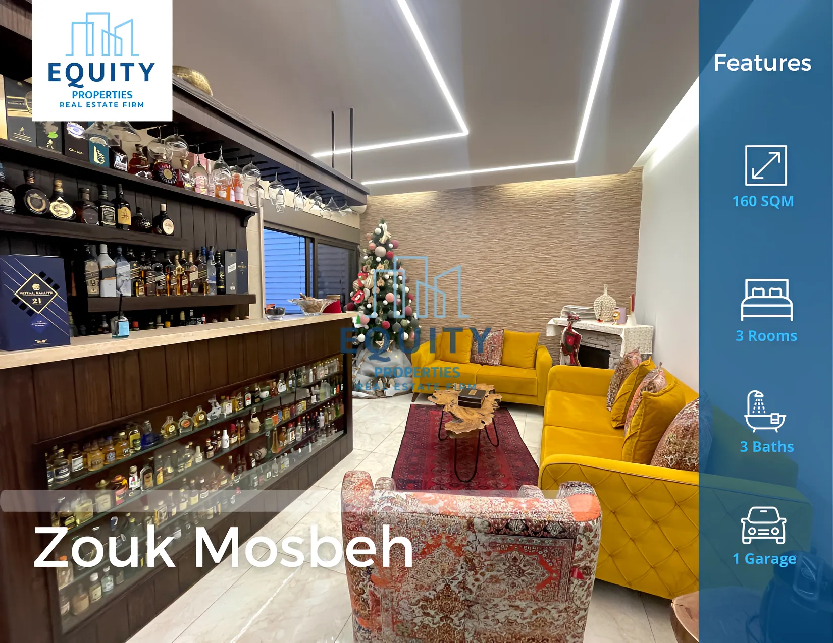 Apartment for Sale in Zouk Mosbeh - 3 bed, 3 bath