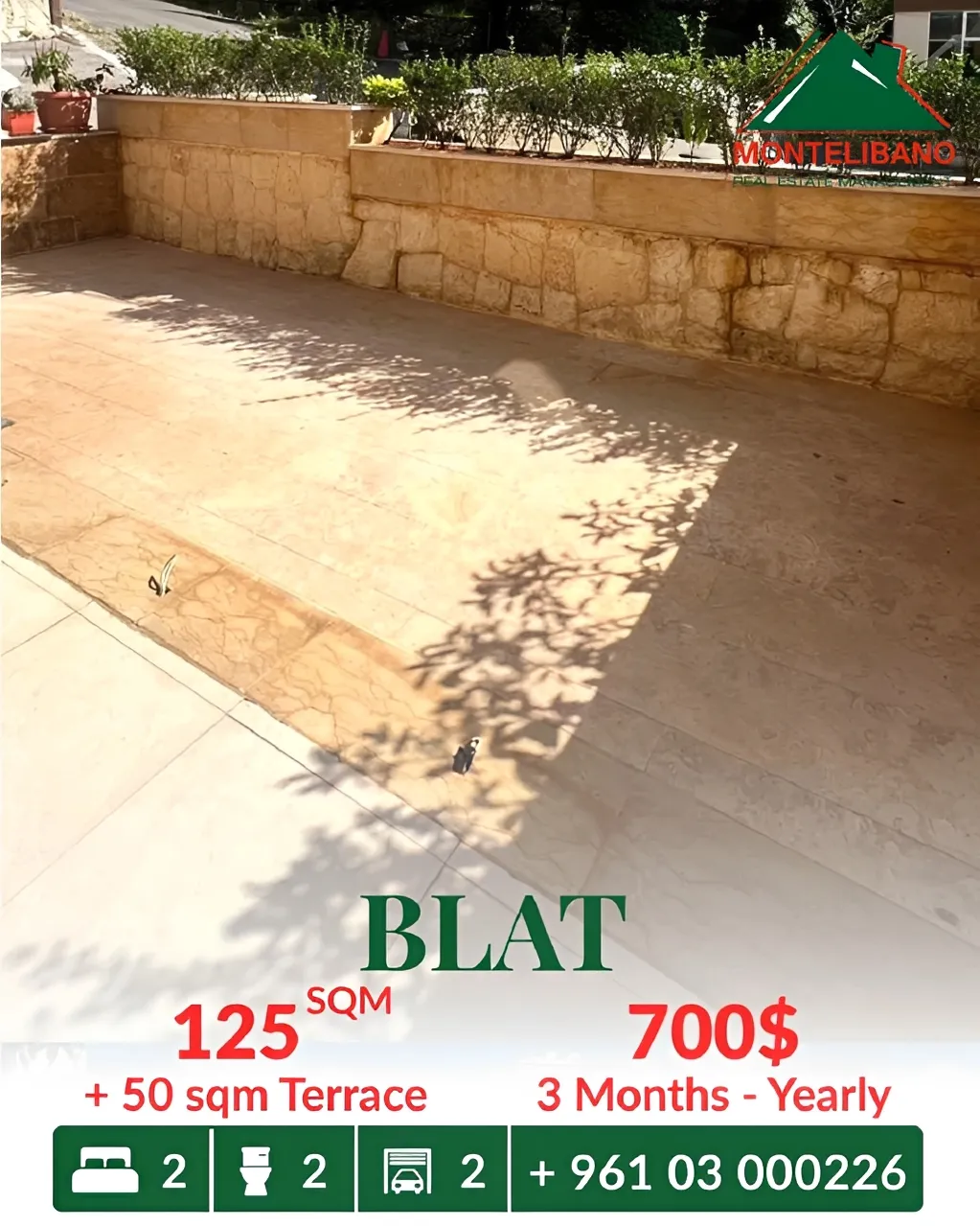 Apartment for rent in Blat
