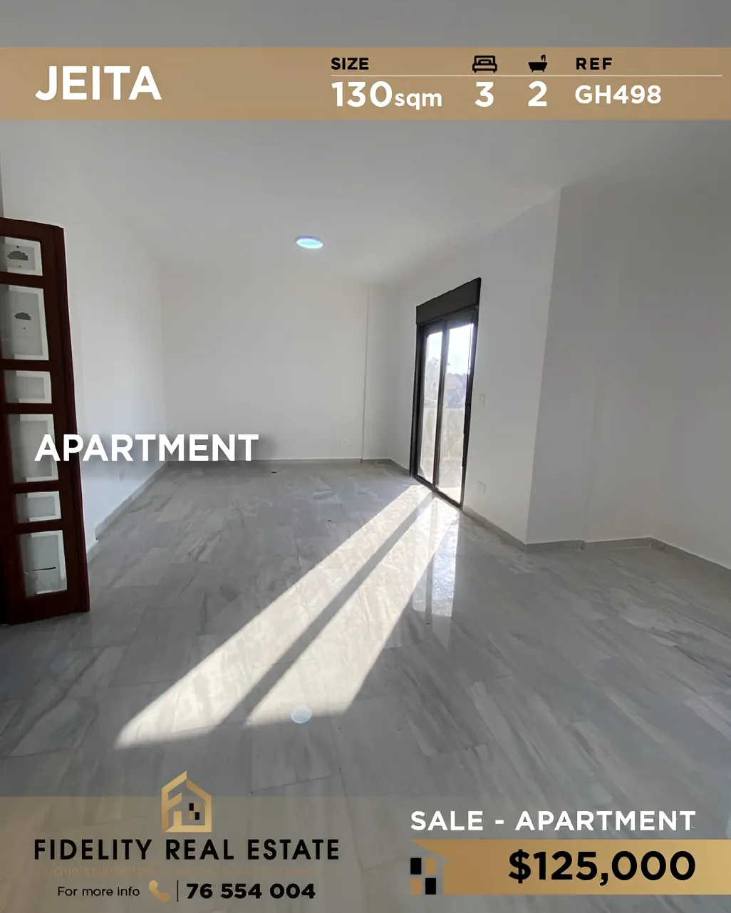 Apartment for sale in Jeita, Lebanon - 3 bed, 2 bath