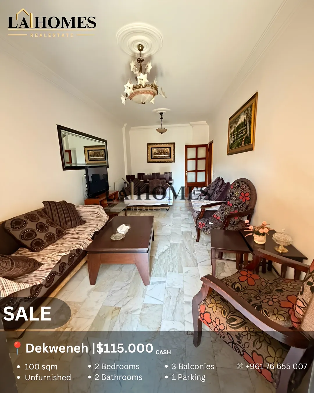 Apartment for sale in Dekwaneh, lebanon