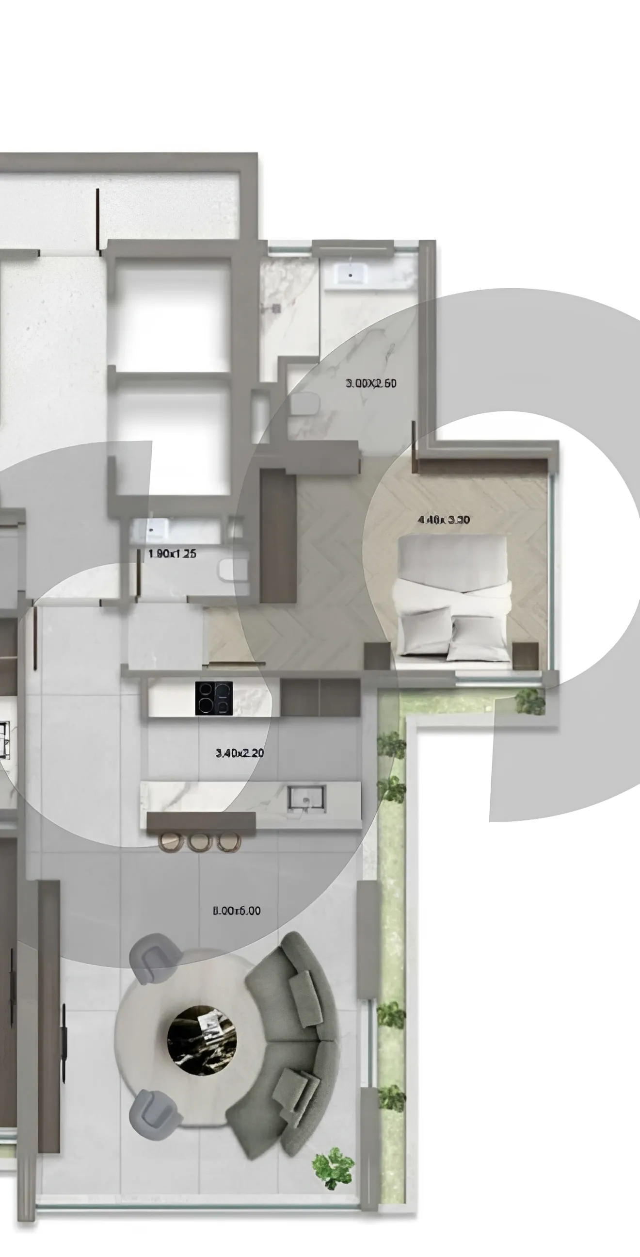 Apartment for Sale in Raoucheh - 1 bed, 2 bath