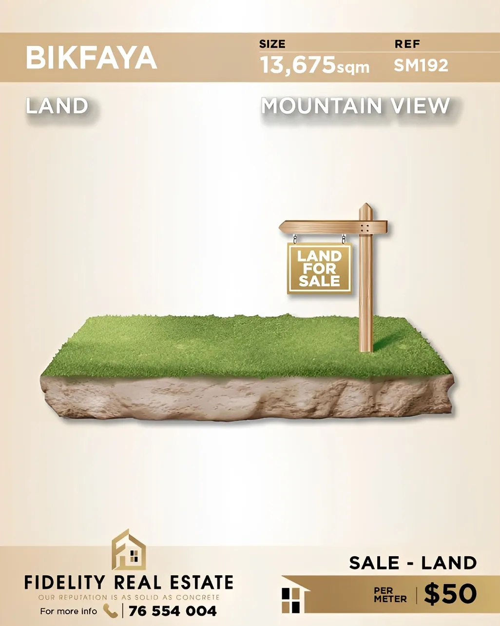 Residential Land for sale in Bikfaiya, Lebanon