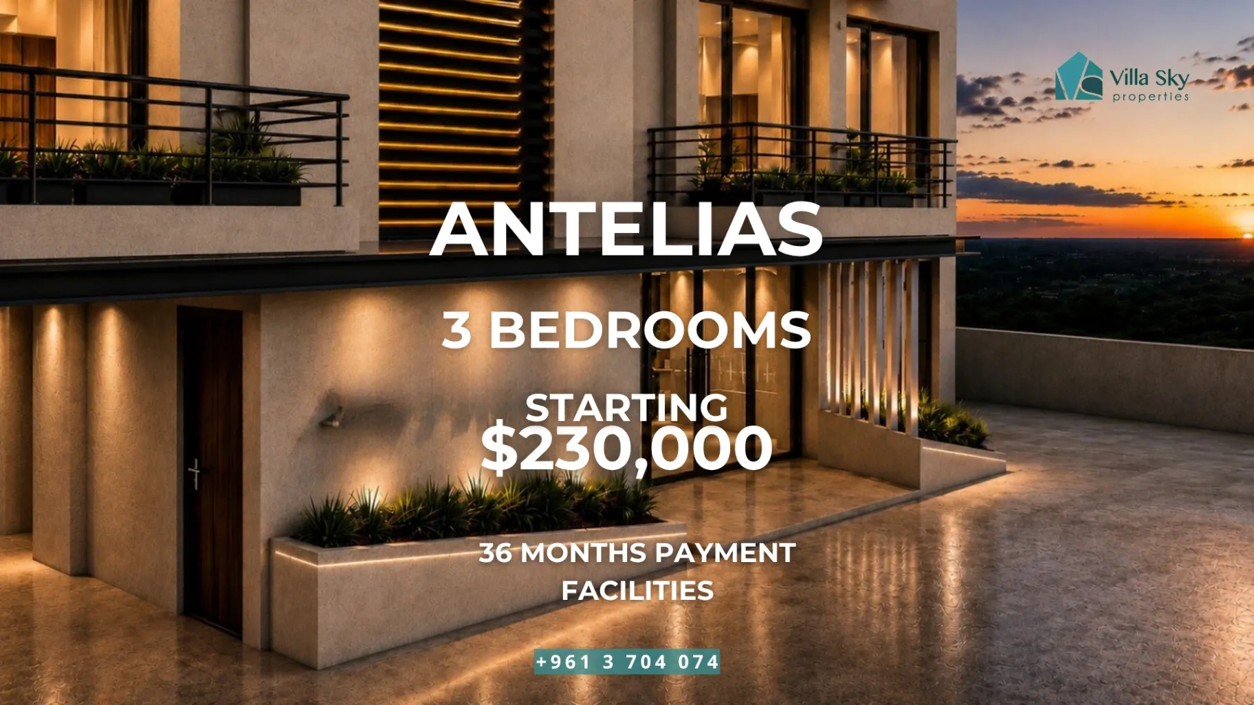 Apartment for sale in Antelias, Lebanon - 3 bed, 2 bath