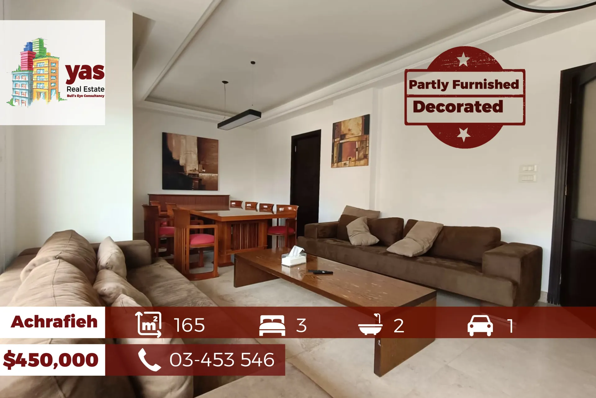 Apartment for Sale in Achrafieh