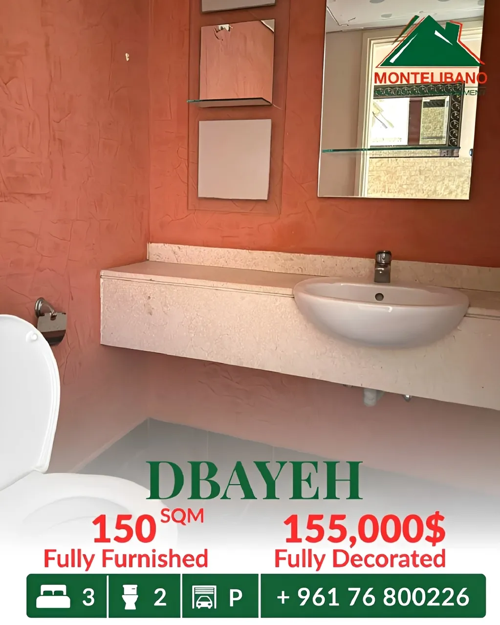Apartment for sale in Dbayeh