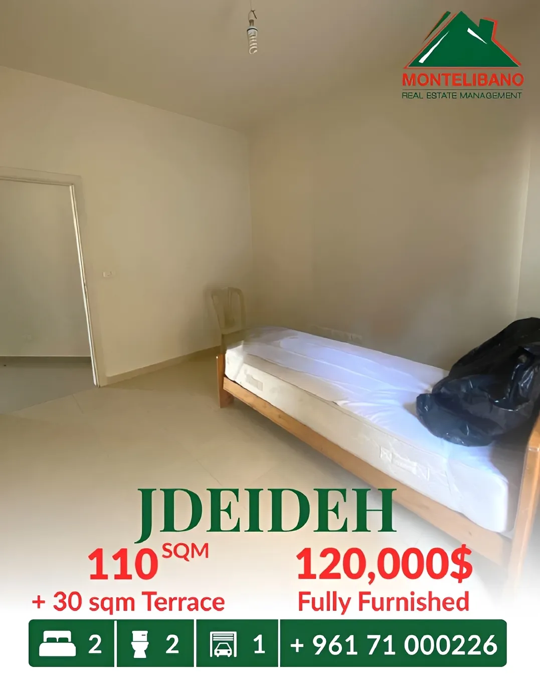 Apartment for sale in Jdeideh