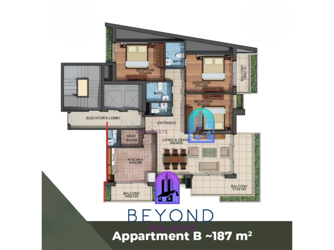 Apartment for sale in Sodeco, Beirut, Lebanon