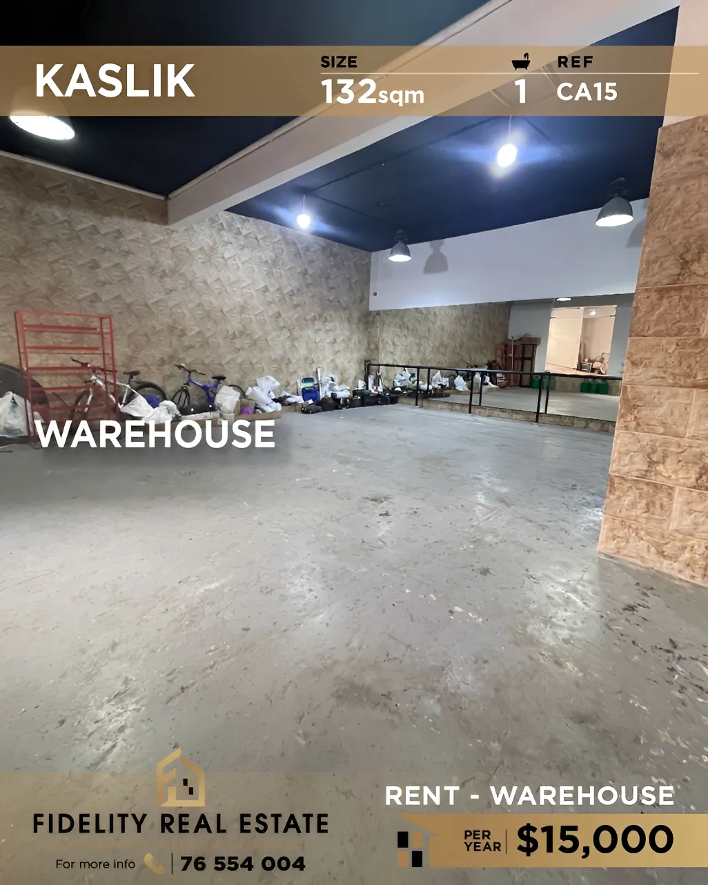 Warehouse for rent in Kaslik, Lebanon