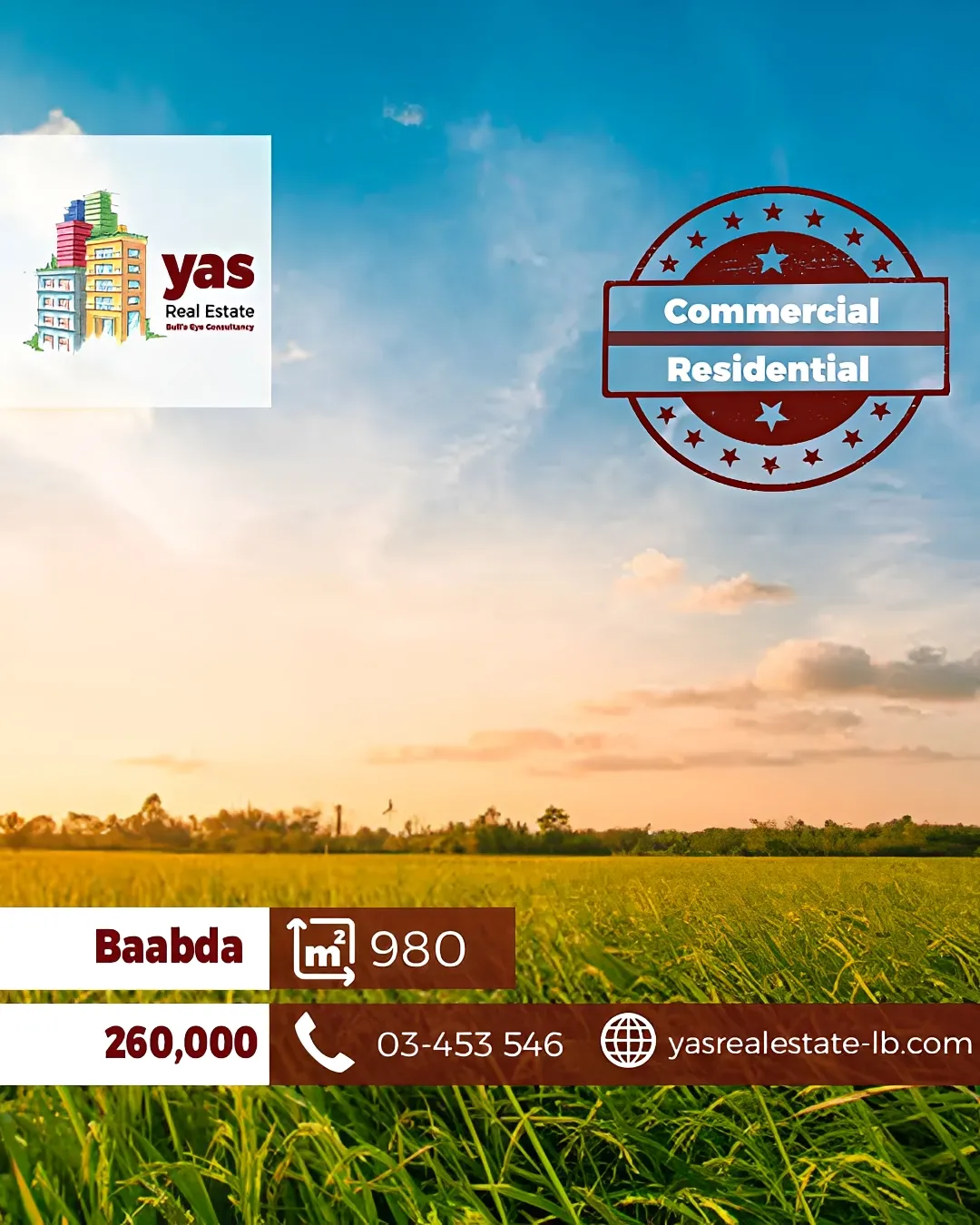 Land for Sale in Baabda