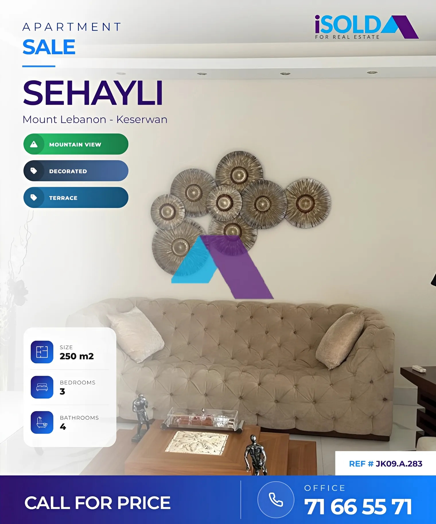 Apartment for sale in Sehayleh