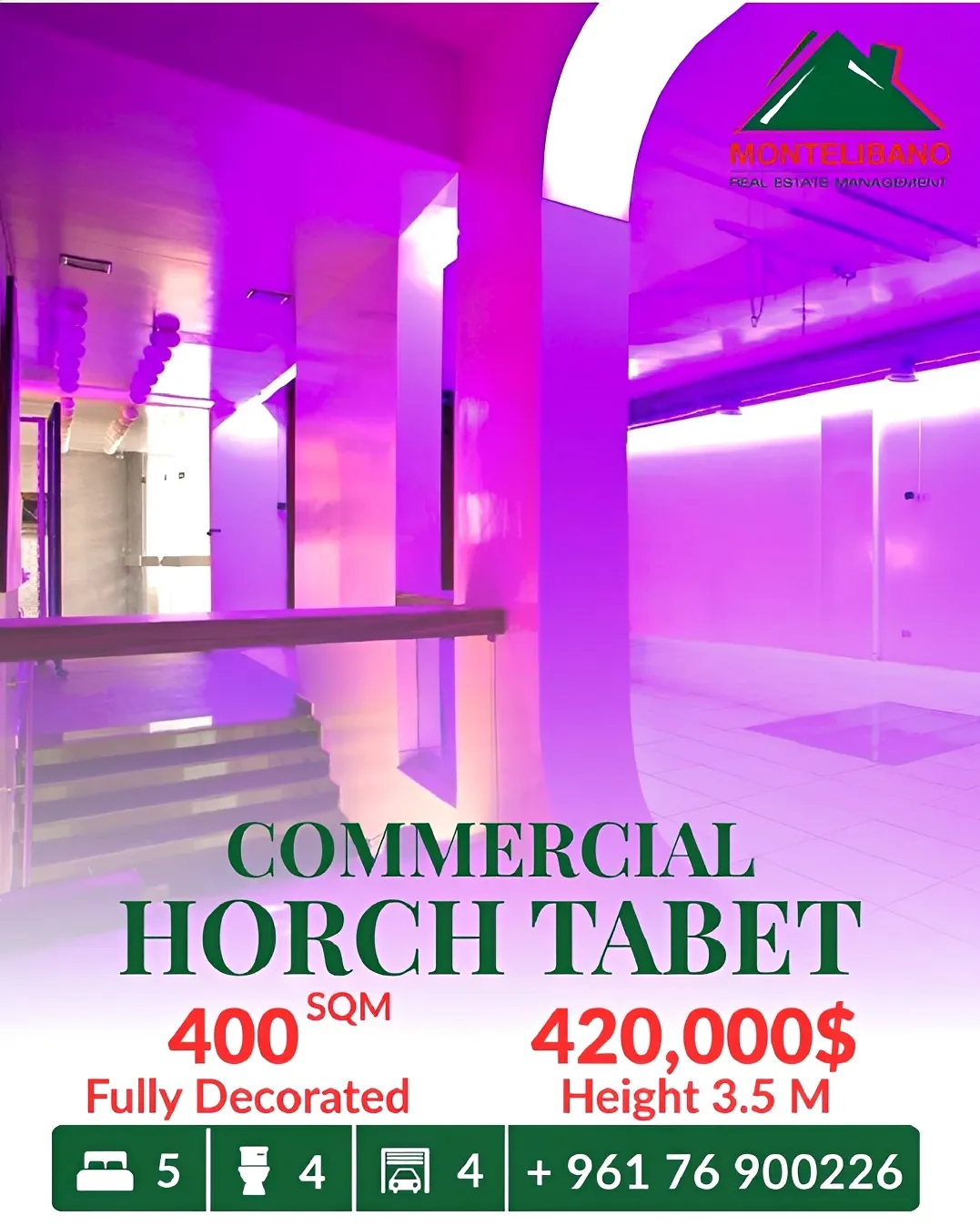 Commercial Commercial for sale in Horch Tabet, Lebanon